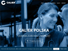 Tablet Screenshot of calier.com.pl